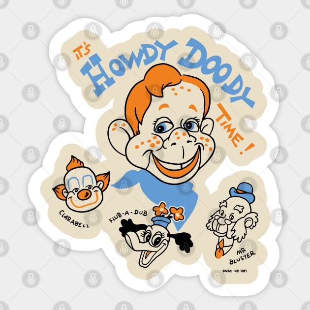 Howdy Doody Sticker by Chewbaccadoll